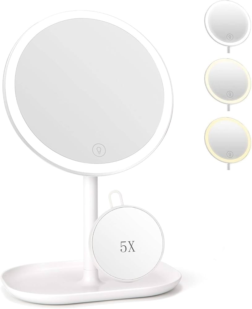 1byone LEDライト付きメイクアップミラー