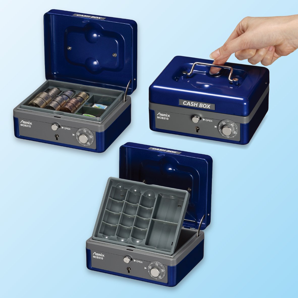 アスミックス 手提金庫 MCB310 - 2