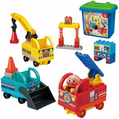 ブロックラボ ワールドシリーズ アンパンマン たのしいのりものバケツ - 3