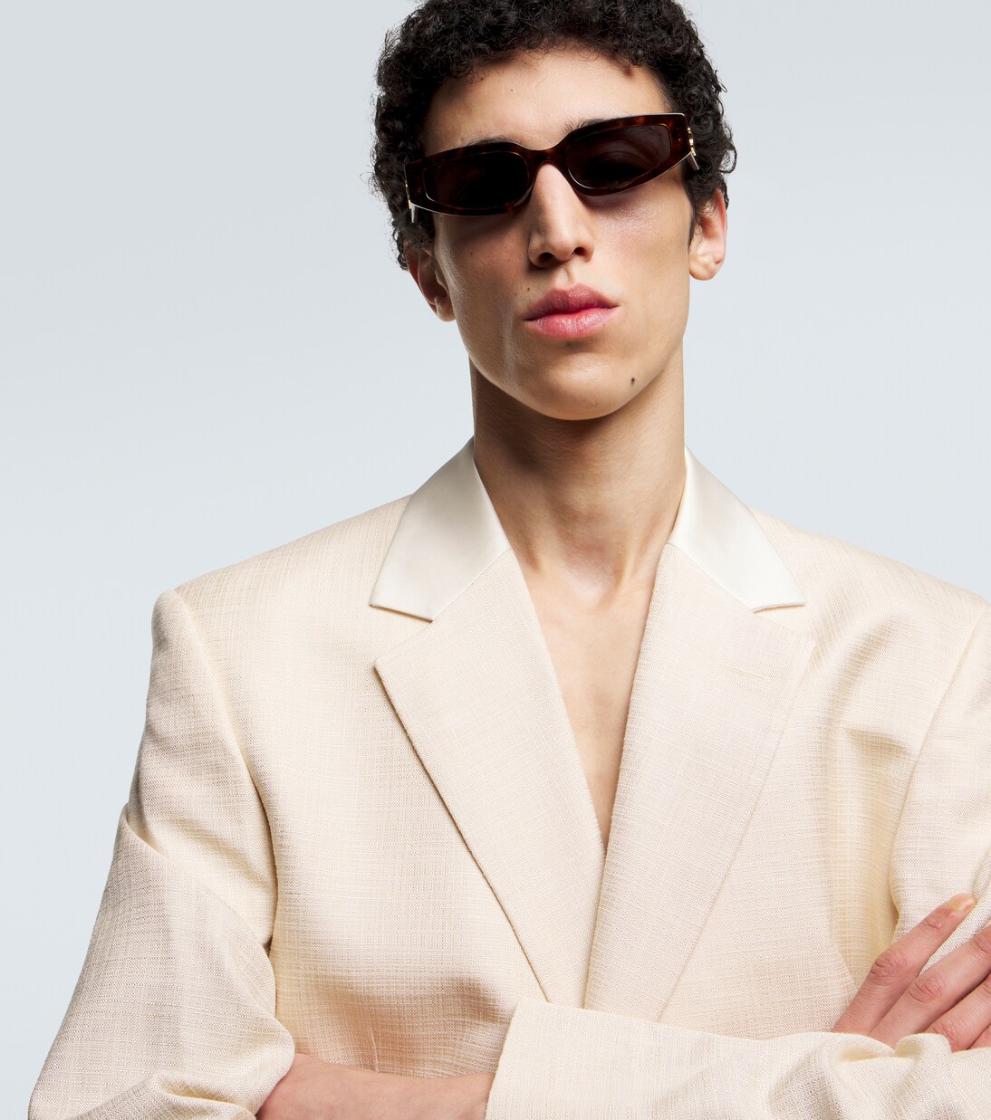 セリーヌ メンズ トリオンフ レクタングル アセテート サングラス