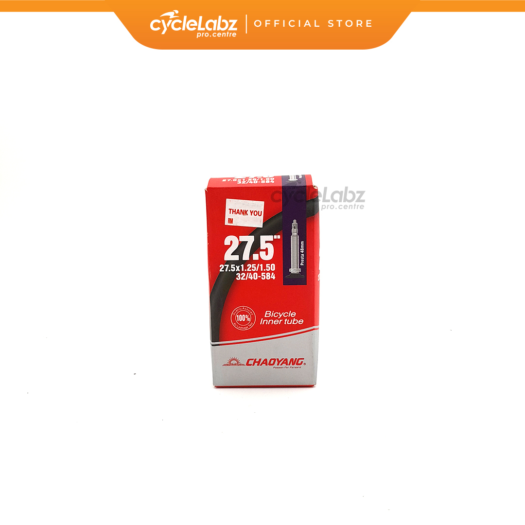 チャオヤン 自転車 27.5×1.25-1.50 チューブ 仏式バルブ 48mm - 2
