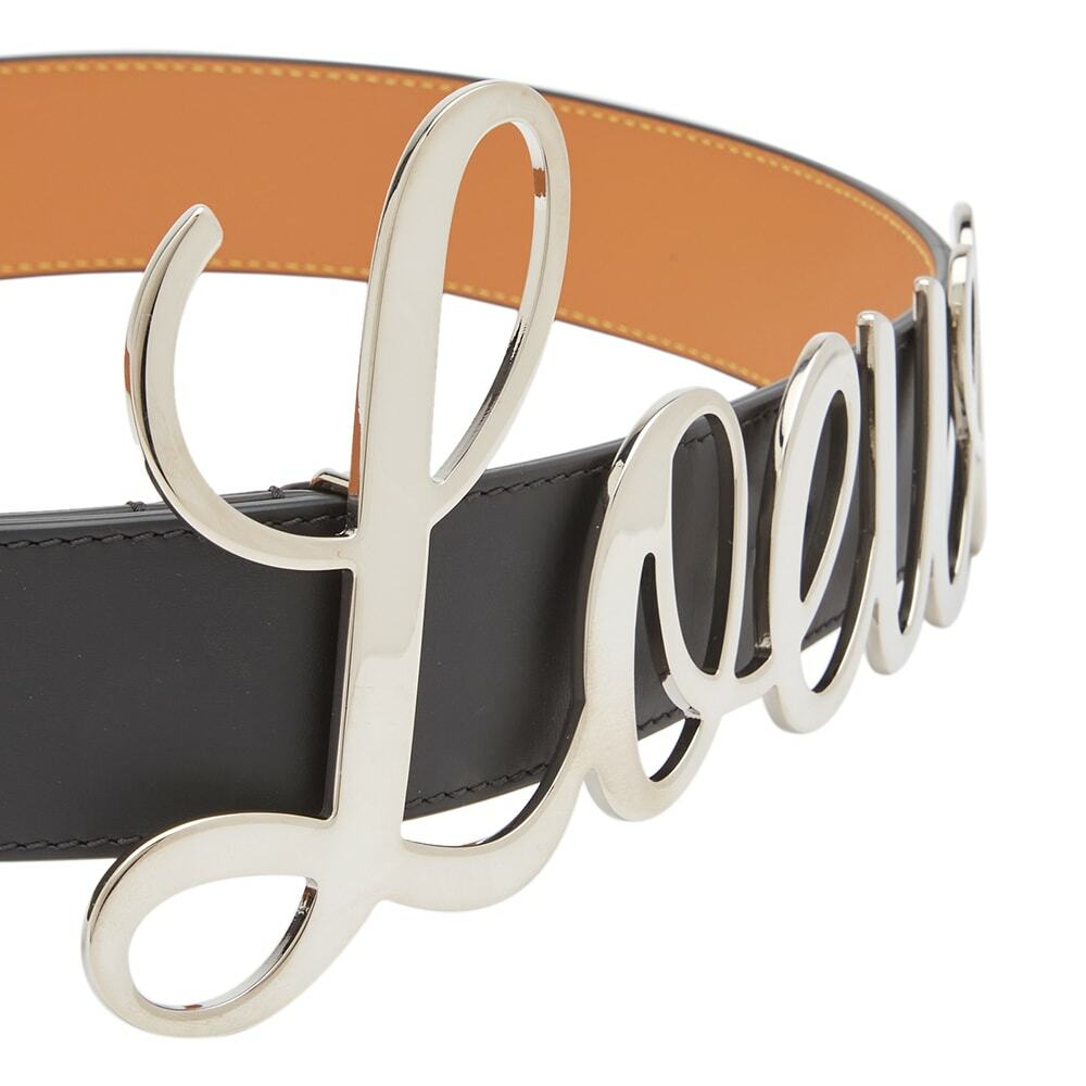 メンズ ロゴバックル リバーシブル レザー ベルト - 3