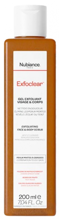 ヌビアンス エクスフォクリア エクスフォリエイティング ジェル フェイス＆ボディ 200ml