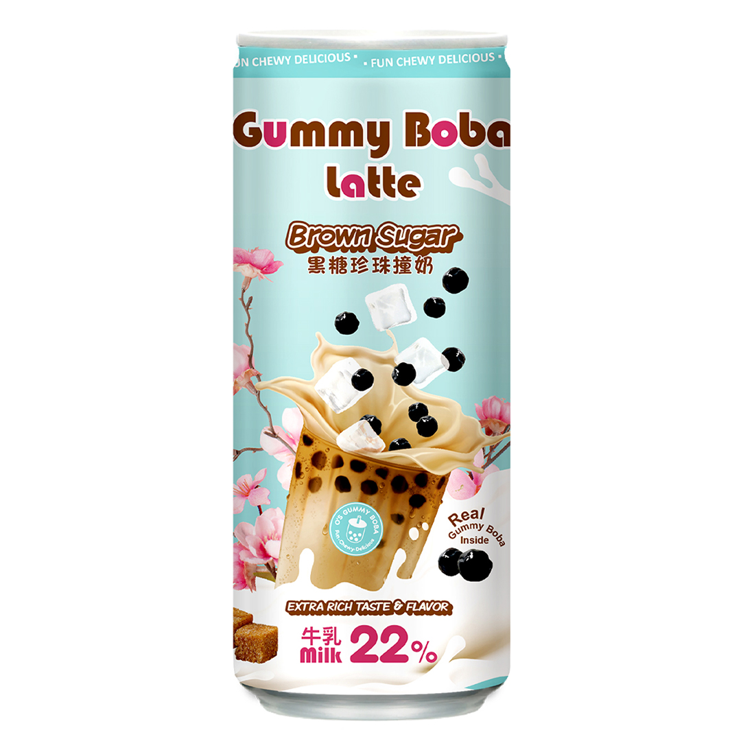 O'S GUMMY BOBA LATTE BROWN SUGAR