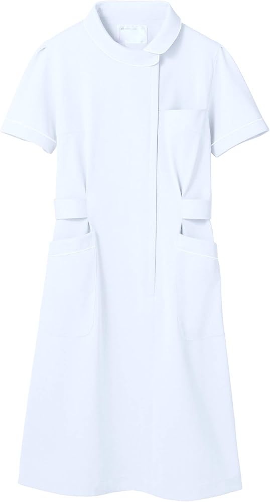 ナースワンピース(半袖) 4L 73-1472(シロ) - 2