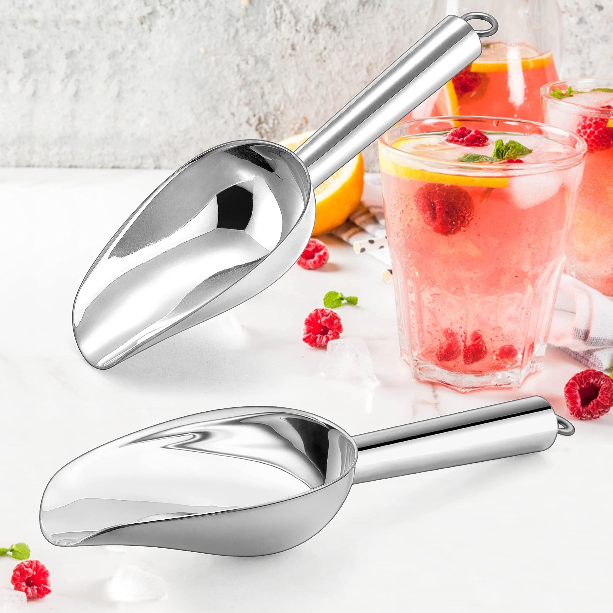 スギコ産業 ステンレス角型氷スコップ 小